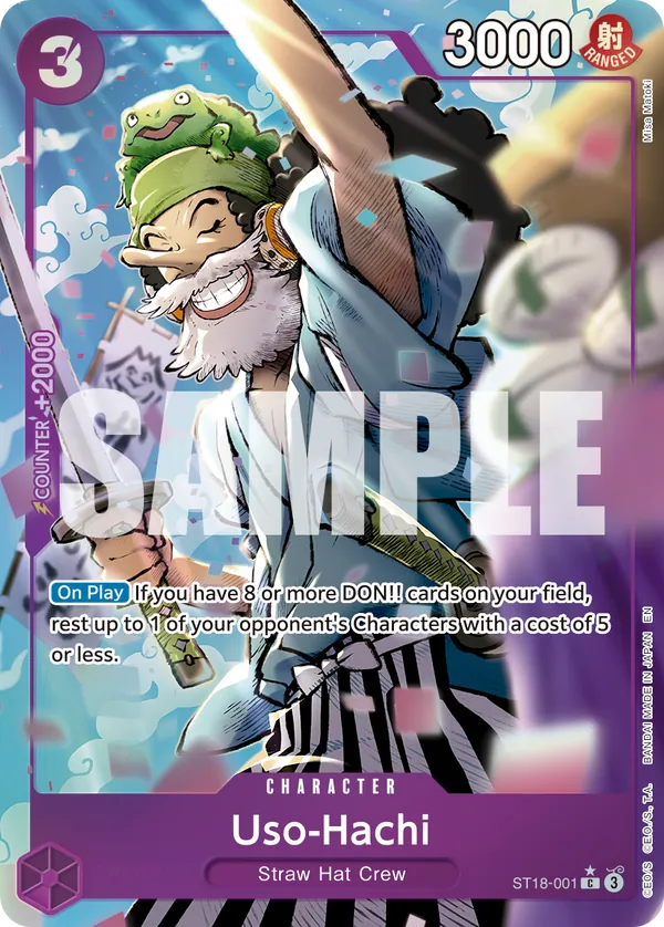 Uso-Hachi ST18-001 Alt Art One Piece card