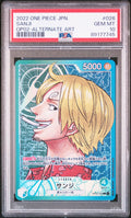 Sanji Leader OP02-026 Alt Art – Paramount War (Japanese) – PSA 10 – PSA cert 89177745 front